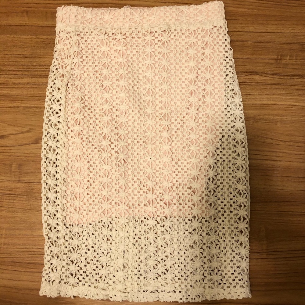 Free people cream skirt
